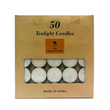 गैलरी व्यूवर में इमेज लोड करें, Tealight Candles Unscented White (Pack of 50)