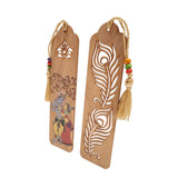 Load image into Gallery viewer, Wooden Bookmark Radha Krishna Set of 2