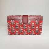 Afbeelding in Gallery-weergave laden, Ajrakh Wallet with Mobile case (Maroon)