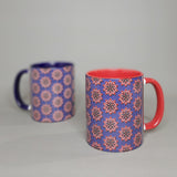 गैलरी व्यूवर में इमेज लोड करें, Ajrakh Coffee Mugs Set of 2 (300 ml each)