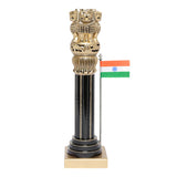 Afbeelding in Gallery-weergave laden, Whitewood Handcrafted 2 Tone Ashoka Pillar with Flag
