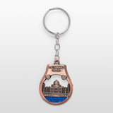 Load image into Gallery viewer, Taj Mahal India Keychain Metal