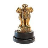 Load image into Gallery viewer, Brass Ashoka Stambh with Revolving Base 9 in