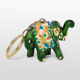 Load image into Gallery viewer, Elephant Keychains Set of 4 Lacquered