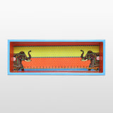 Load image into Gallery viewer, Signature Orange &amp; Yellow Rectangle Enamel Pen Tray