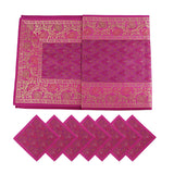 Afbeelding in Gallery-weergave laden, Table Mats Set of 6 with 1 Runner and 6 Napkins in Brocade (Assorted colours)