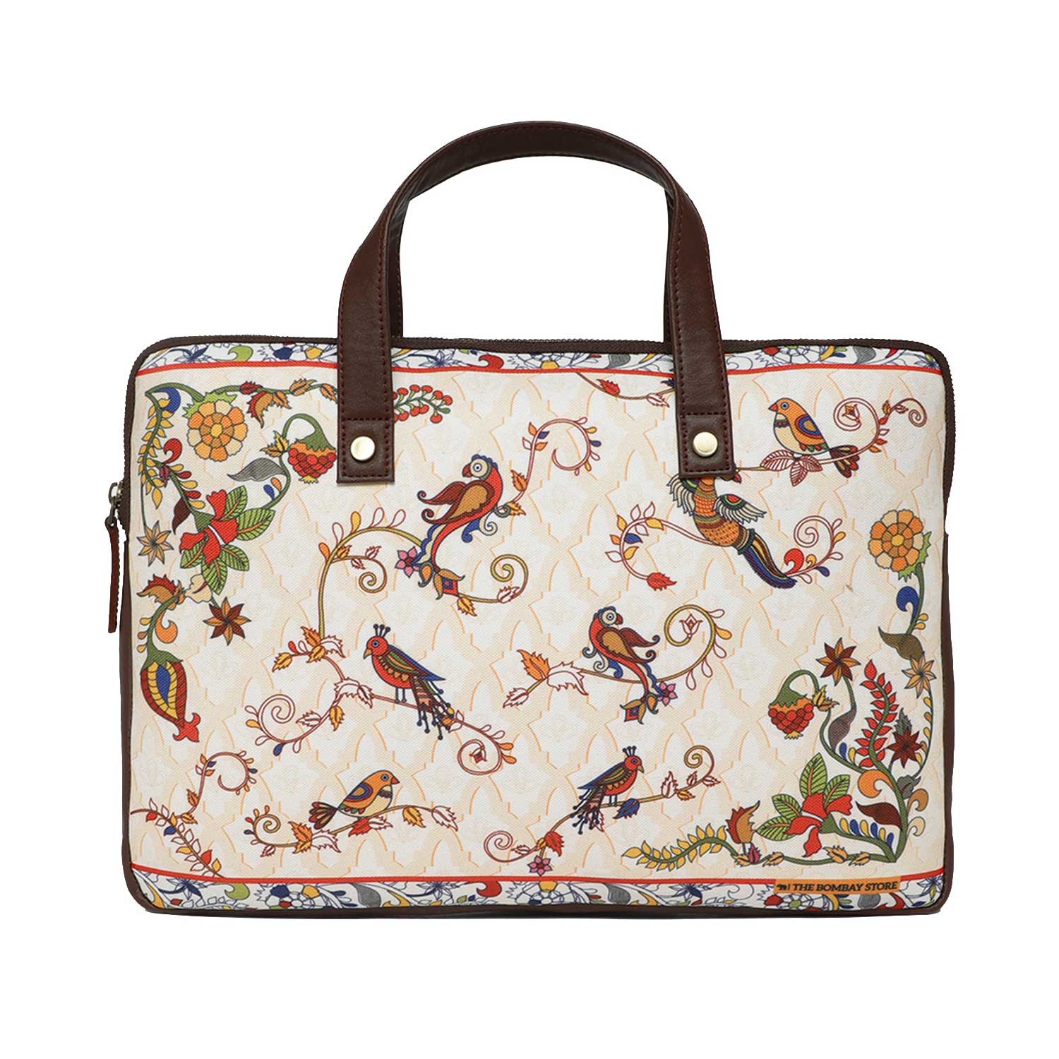Green Floral Women's Laptop Bag – Strokes by Namrata Mehta