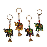 गैलरी व्यूवर में इमेज लोड करें, Lacquar Elephant Keychain Set of 4