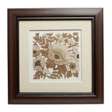 Load image into Gallery viewer, Floral Design Wood Art Frame 8 in x 8 in