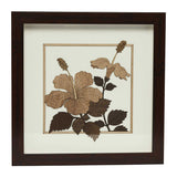 Load image into Gallery viewer, Jaswand Flower Wood Art Frame 10 in x 10 in