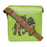 Load image into Gallery viewer, Signature Elephant Faux Leather Square Sling Bag