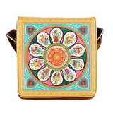 Afbeelding in Gallery-weergave laden, Pattachitra Folk Tales Faux Leather Square Sling Bag