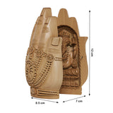 Load image into Gallery viewer, Whitewood Handcarved Ganesh and Laxmi Namaste 5 in