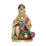 गैलरी व्यूवर में इमेज लोड करें, Brass Stonework Hanuman 9 in