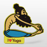 Load image into Gallery viewer, Indian Yogi Blue Fridge Magnet in MDF