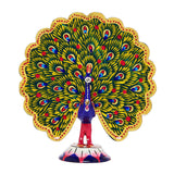 Afbeelding in Gallery-weergave laden, Metal Enamel Handpainted Dancing Peacock Small 5 in