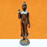 Load image into Gallery viewer, Bronze Buddha Standing 35 in