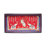 Afbeelding in Gallery-weergave laden, Pattachitra Jungle Rectangle Enamel Mini Tray