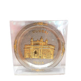 Load image into Gallery viewer, Metal Two Tone Plate Mumbai Gateway 4 in