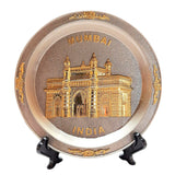Load image into Gallery viewer, Metal Two Tone Plate Mumbai Gateway 4 in