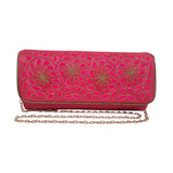Load image into Gallery viewer, Art Silk Clutch with Gold Threadwork Assorted Design