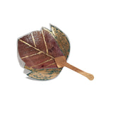 Load image into Gallery viewer, Hand Fan in Dried Leaf Shape