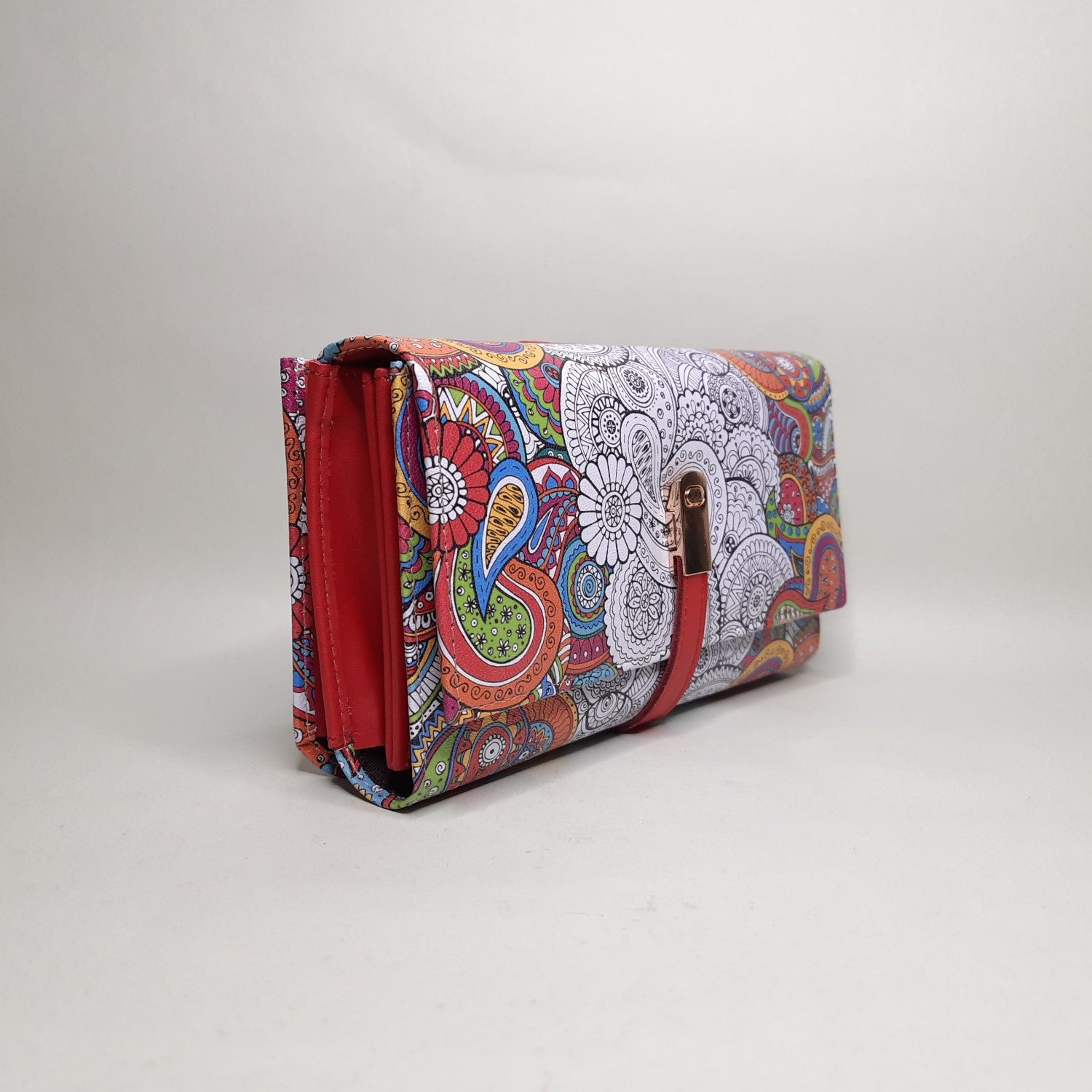 The Bombay Store Doodle Art Wallet with Mobile Case
