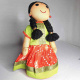 Afbeelding in Gallery-weergave laden, Kanmani Doll in Skirt &amp; Blouse 10 in (Assorted Colours)