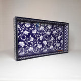 Load image into Gallery viewer, Blue Pottery Square Enamel Small tray