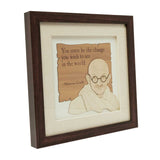 गैलरी व्यूवर में इमेज लोड करें, Mahatma Gandhi Wood Art Frame 10 in x 10 in
