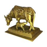 Load image into Gallery viewer, Brass Carved Cow and Calf 6.5 in x 5 in