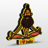 Load image into Gallery viewer, Indian Yogi Fridge Magnet in MDF