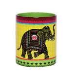 Afbeelding in Gallery-weergave laden, Signature Elephant Coffee Mug 300 ml (Yellow Coffee Mug With Pink Border)