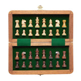 गैलरी व्यूवर में इमेज लोड करें, Wooden Folding Chess Set Box with Foam Tray 7 in