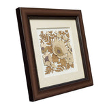 Afbeelding in Gallery-weergave laden, Floral Design Wood Art Frame 8 in x 8 in