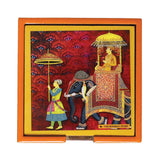 Load image into Gallery viewer, King Procession Square Coasters with Holder (Set of 4)