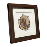 गैलरी व्यूवर में इमेज लोड करें, Peacock Wood Art Frame Small 8 in x 8 in