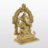 गैलरी व्यूवर में इमेज लोड करें, Brass Ganesh with Arch 7 in