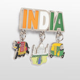 Load image into Gallery viewer, India Charm Fridge Magnet in Metal