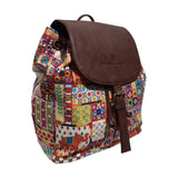Load image into Gallery viewer, Sui Dhaaga Poly Canvas &amp; PU Back Pack Bag