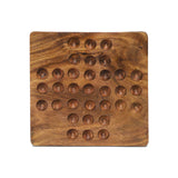 Load image into Gallery viewer, Wooden Solitaire with Marbles and Drawer