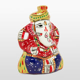 Load image into Gallery viewer, Metal Enamel Handpainted Ganesh with Turban 2.5 in