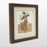 Load image into Gallery viewer, Bharatnatyam Wood Art Frame 9 in x 10 in
