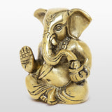 Afbeelding in Gallery-weergave laden, Brass Engraved Small Appu Ganesh 3 in