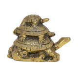 गैलरी व्यूवर में इमेज लोड करें, Brass Engraved Turtle Tower - 3 in