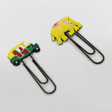 Load image into Gallery viewer, Metal Bookmarks Cum Clip Set of 2 (Assorted Designs)