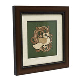 गैलरी व्यूवर में इमेज लोड करें, Decorative Swan Wood Art Frame 8 in x 8 in