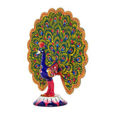 Afbeelding in Gallery-weergave laden, Metal Enamel Handpainted Dancing Peacock Small 5 in