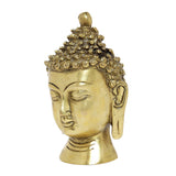 Load image into Gallery viewer, Brass Engraved Buddha Head 4.5 in