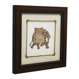 Load image into Gallery viewer, Elephant Wood Art Frame Small 8 in x 8 in